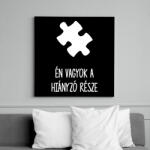 printfashion Hiányzó rész1 - Vászonkép - Fekete (15584928)