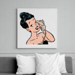 printfashion Retro - Vászonkép - Fehér (6637413)