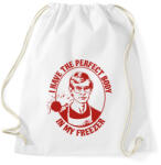 printfashion Tökéletes testem van - Sportzsák, Tornazsák - Fehér (9336789)