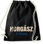 printfashion Horgász a pácban - Sportzsák, Tornazsák - Fekete (4836207)