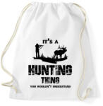 printfashion Hunting thing - Sportzsák, Tornazsák - Fehér (7495655)