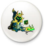 printfashion Veigar - Kitűző, hűtőmágnes - Fehér (3082670)