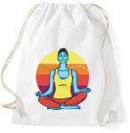 printfashion Yoga Girl - jógás lány - Sportzsák, Tornazsák - Fehér (4609621)