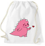 printfashion DIno love - lány - Sportzsák, Tornazsák - Fehér (15583615)