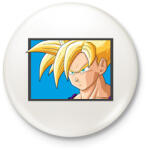 printfashion Super Saiyan Goku - Kitűző, hűtőmágnes - Fehér (12365971)