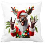 printfashion Vicces ausztrál karácsonyi rocker party kenguru - Mikulás ruhában - Párnahuzat, Díszpárnahuzat - Fehér (15250076)