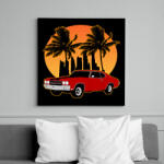 printfashion Muscle car - Vászonkép - Fekete (13280930)