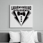 printfashion Legénybúcsú vőlegény - Vászonkép - Fehér (7611993)