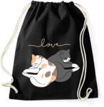 printfashion Cuki macskák - Sportzsák, Tornazsák - Fekete (4790139)