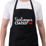 printfashion Szülinapos Csajszi - Kötény - Fekete (6042131)