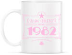 printfashion csillag-1982-pink - Bögre - Fehér (790828)