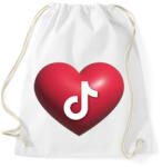 printfashion Tiktok - Sportzsák, Tornazsák - Fehér (14478751)