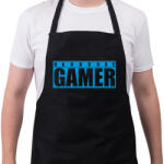 printfashion HARDCORE GAMER - Kötény - Fekete (4918187)