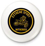 printfashion motocross - Kitűző, hűtőmágnes - Fehér (4109368)