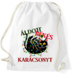 printfashion MACSKÁS KARÁCSONY - Sportzsák, Tornazsák - Fehér (10821660)