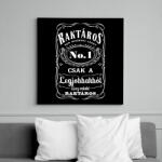 printfashion Jack Daniels style - Vászonkép - Fekete (6657972)