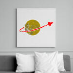 printfashion Green planet - Vászonkép - Fehér (6628558)