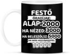 printfashion Festő óradíjak - Bögre - Fekete (9399600)