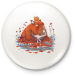 printfashion Capybara - Kitűző, hűtőmágnes - Fehér (13589239)