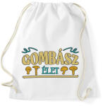printfashion Gombász élet - Sportzsák, Tornazsák - Fehér (11551003)