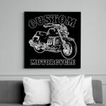 printfashion custom motorcycle - Vászonkép - Fekete (11596793)