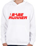 printfashion Babe Runner - Gyerek kapucnis pulóver - Fehér (2040000)