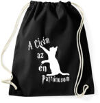 printfashion A Cicám az én Patrónusom - Sportzsák, Tornazsák - Fekete (16483493)