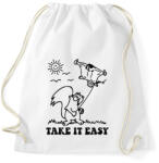 printfashion Take it easy - Sportzsák, Tornazsák - Fehér (13548706)