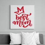printfashion Best mom - Vászonkép - Fehér (15969128)