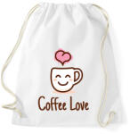 printfashion Coffe love - Sportzsák, Tornazsák - Fehér (2184657)