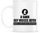 printfashion Vicces játék a sakk - Bögre - Fehér (7429063)