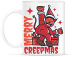 printfashion Boldog Karit - Karácsony - Merry Creepmas - Bögre - Fehér (4102042)
