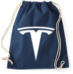 printfashion TESLA logo fehér - Sportzsák, Tornazsák - Sötétkék (5363242)