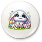printfashion Húsvéti nyuszi - Kitűző, hűtőmágnes - Fehér (15782499)