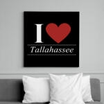 printfashion I love tallahassee - Vászonkép - Fekete (6649982)