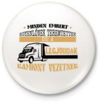 printfashion Kamiont vezetnek - Kitűző, hűtőmágnes - Fehér (7481044)