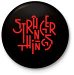 printfashion Stranger Things - Kitűző, hűtőmágnes - Fekete (3101379)