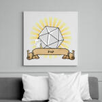 printfashion A pap - Vászonkép - Fehér (6632222)