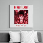 printfashion DEMON SLAYER - Vászonkép - Fehér (6638799)