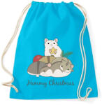 printfashion Hammy Christmas - Sportzsák, Tornazsák - Surf blue (14524470)