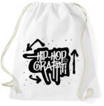 printfashion Hiphop graffiti - Sportzsák, Tornazsák - Fehér (7512480)