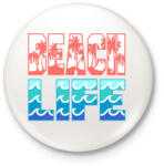printfashion Beach Life - Kitűző, hűtőmágnes - Fehér (3079405)