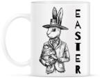 printfashion Easter - Elegáns nyúl - Bögre - Fehér (6335173)