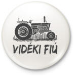 printfashion Vidéki fiú - Kitűző, hűtőmágnes - Fehér (3078808)