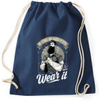 printfashion Fitt szakáll - Sportzsák, Tornazsák - Sötétkék (135487)
