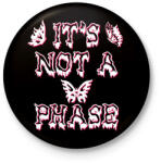 printfashion It's not a phase - Kitűző, hűtőmágnes - Fekete (12423133)