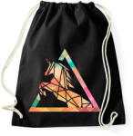 printfashion Unikornis - Sportzsák, Tornazsák - Fekete (1611182)