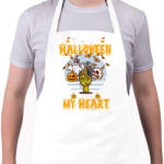 printfashion Halloween a szívemben - Kötény - Fehér (4907804)