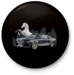 printfashion Mustang GT500 - Kitűző, hűtőmágnes - Fekete (13862352)