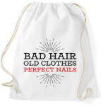 printfashion Perfect nails - Sportzsák, Tornazsák - Fehér (8470543)